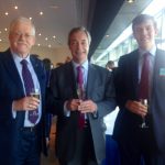 Celebrating Roger Celebrating the Brexit result in Straz with Nigel Farage & my great-nephew James