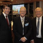 At a European Energy Forum dinner-debate in Brussels, with Brian Rickets of Euracoal; RFH; Dr. Patrick Moore, formerly of Greenpeace, now a prominent climate realist.