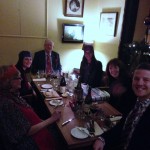 December 2013 - With the team enjoying a Christmas Meal