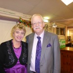 December 2013 - At a UKIP Dinner in Evercreech, with Caroline Stephens, UKIP Press Officer for North Wiltshire & Chippenham.