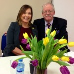 With UKIP's Eastleigh candidate Patricia Culligan.