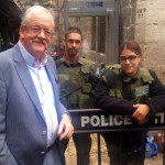 With border police in the Old City, Jerusalem