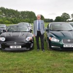 August 2012 With an XKR and an XF at the Jaguar Drivers' Club event at Rockingham Castle