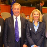 October 2013 - MEPs Nigel Farage and Roger Helmer with Joel Anand Samy (Heritage Foundation) and Natasha Srdoc (Adriatic Institute)
