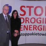 November 2012 Roger and Francesca at the Demand Affordable Energy Conference, Katowice