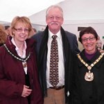 April 2012 Lafarge Aggregates, Mountsorrel: with Council Chairman Jackie Dickinson, and Vicky Thornton.