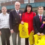March 2012 Campaigning in Beeston, Nottinghanshire, with local candidate Lee Waters