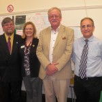 May 2013 - Grimoldby, Louth, Lincs wind farm meeting: Mike Beecham; new UKIP Cllr Anne Reynolds; RFH; organiser Melvin Grosvenor