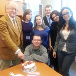 December 2013 - With Brussels Staff and the Christmas Cake.