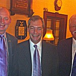 March 2013 - With UKIP Nigel Farage and new Leicestershire UKIP County Councillor David Sprason