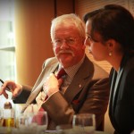 January 2014 - At a lunch debate on Polish energy policy, with Francesca Salierno.