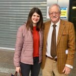 Roger Helmer MEP with former staffer Lydia Smith in Brussels
