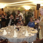 Asking a pointed question at an Energy Forum event in Brux