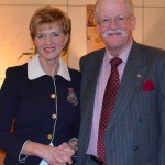 October 2013 - Brussels: With Latvian MEP Inese Vaidere, during the visit of the "Latvian Voices" A Capella group