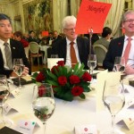 Roger with ambassadors of Singapore, Russia and New Zealand in Brussels