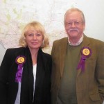November 2012 With UKIP candidate Jane Collins (with Rotherham map)