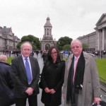May 2012 In the quad at Trinity College Dublin with Tony Coghlan and Francesca Salierno.