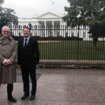 November 2013 - With Paul Oakden outside the White House